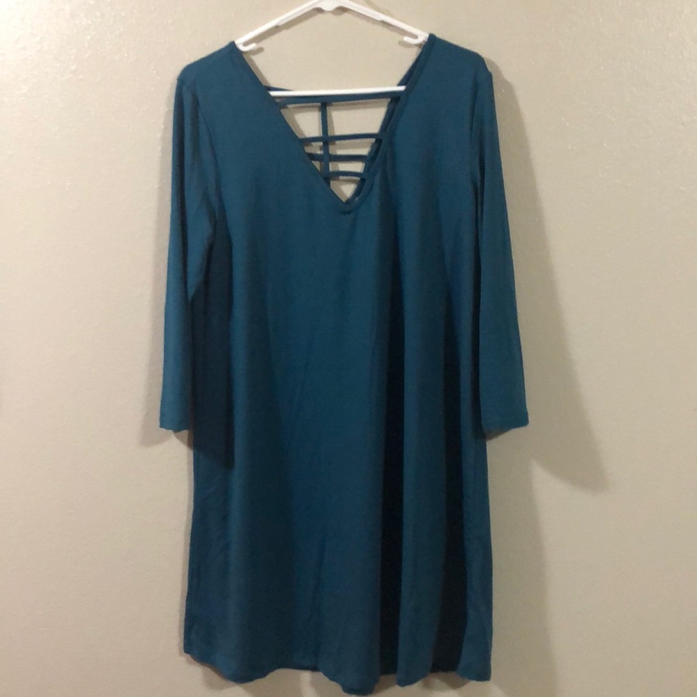 teal dress